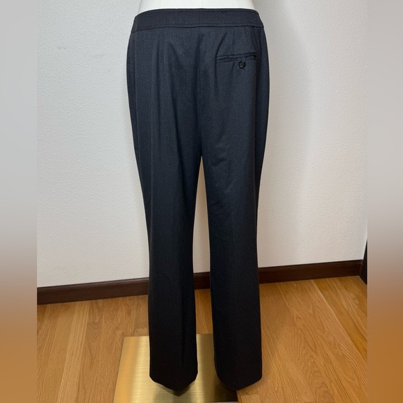 Carlisle Women's Sz 8 Wool Charcoal Grey Blend Straight Leg Dress Pants. - Picture 5 of 9